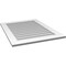 Ekena Millwork Vertical Surface Mount PVC Gable Vent: Non-Functional, w/ 3-1/2"W x 1"P Standard Frame, 28"W x 36"H GVPVE28X3601SN - alternate 2